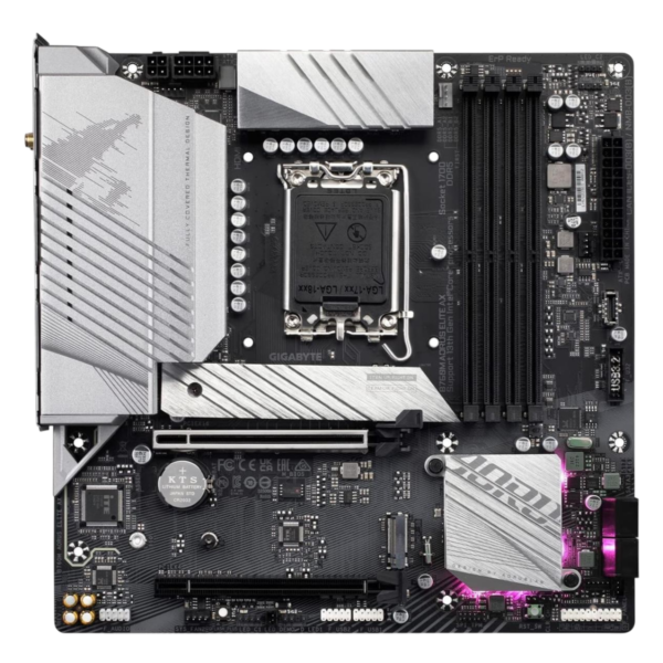 Gigabyte B760M Aorus Elite AX DDR5 Intel 12/13th Gen microATX Motherboard - Image 4