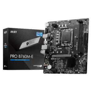 MSI Pro B760M-E DDR5 Intel 12/13/14th Gen microATX Motherboard