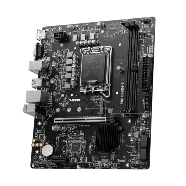 MSI Pro B760M-E DDR5 Intel 12/13/14th Gen microATX Motherboard - Image 4