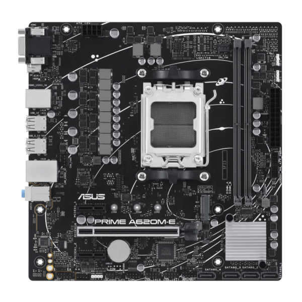 Asus Prime A620M-E DDR5 AMD AM5 microATX Motherboard - Image 3