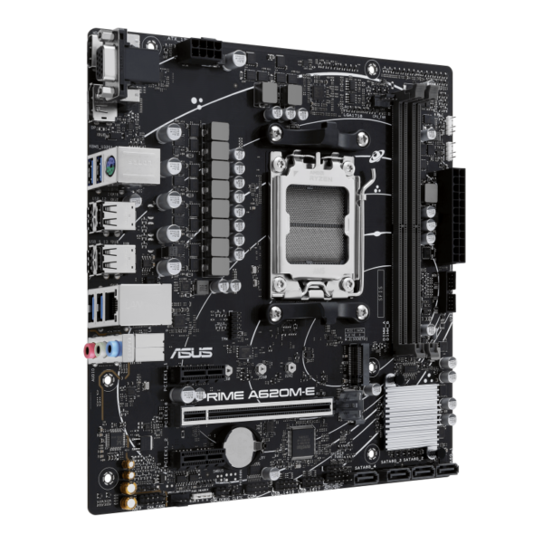 Asus Prime A620M-E DDR5 AMD AM5 microATX Motherboard - Image 2