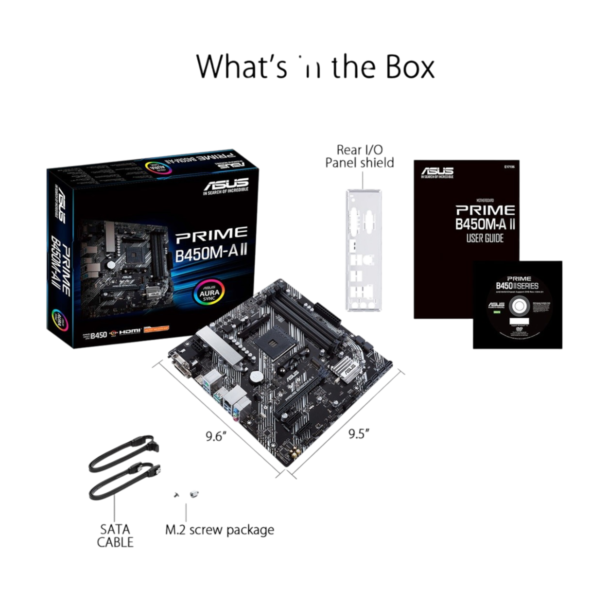 Asus Prime B450M-A II AMD AM4 mATX Gaming Motherboard - Image 4