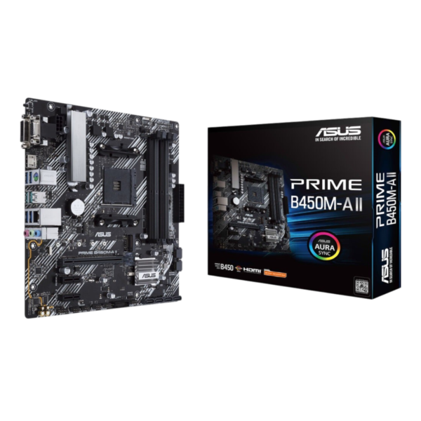Asus Prime B450M-A II AMD AM4 mATX Gaming Motherboard