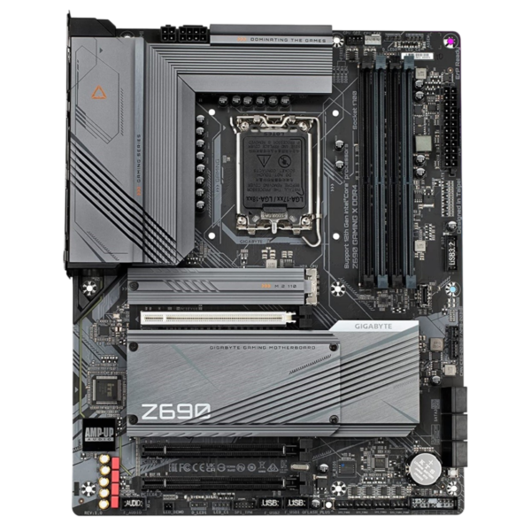 Gigabyte Z690 Gaming X DDR4 Gaming Motherboard - LGA 1700, Intel Z690, ATX, DDR4, Quad M.2, PCIe 5.0, USB 3.2 Gen2X2 Type-C, 2.5GbE LAN - Image 4