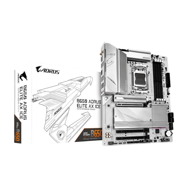 Gigabyte B650 Aorus Elite AX ICE DDR5 AMD AM5 ATX Motherboard