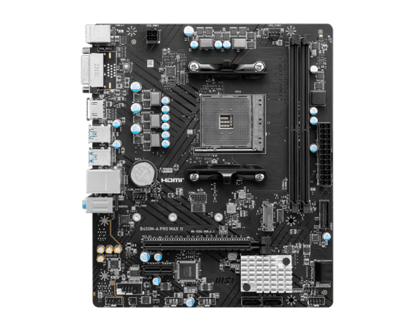 RYZEN MoTHERBOARD MSI B450M-A PRO MAX II MICRO ATX - Image 5