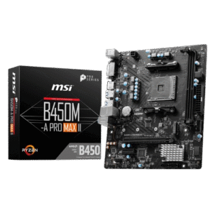 RYZEN MoTHERBOARD MSI B450M-A PRO MAX II MICRO ATX