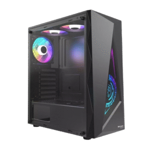 BOOST JAGUAR GAMiNG PC CASE BLACK WiTH 3 RGB FAN