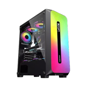 BOOST UNiCORN GAMiNG PC CASE BLACK WiTH 3 RGB FAN