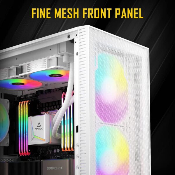 Antec NX410 ARGB Mid-Tower ATX Case - White - Image 3