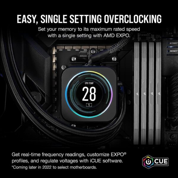 Corsair Vengeance 32GB (2x16GB) 5600MHz C40 DDR5 DRAM AMD EXPO & Intel XMP Memory Kit - Image 3
