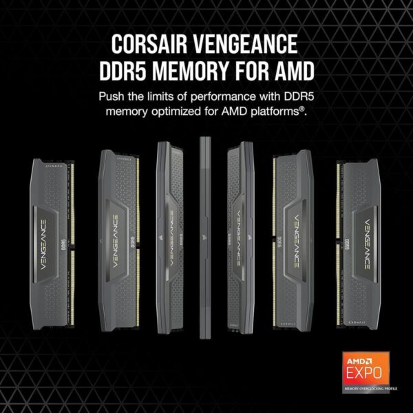 Corsair Vengeance 32GB (2x16GB) 5600MHz C40 DDR5 DRAM AMD EXPO & Intel XMP Memory Kit - Image 2