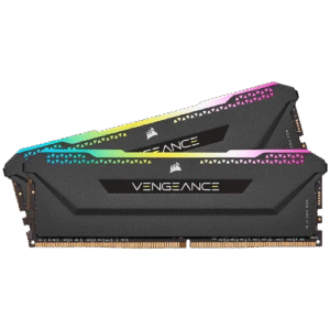 Corsair Vengeance RGB Pro SL 32GB (2x16GB) 3200MHz C16 DDR4 DRAM Memory Kit - Black