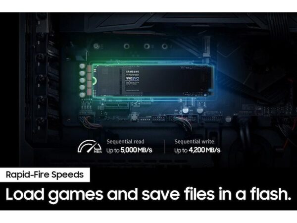 Samsung 990 EVO 1TB Gen5 M.2 NVMe SSD - Image 3