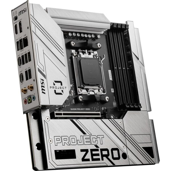 MSI B650M Project Zero Gaming Motherboard (AMD Ryzen 9000/8000/7000 Series Processors, AM5, DDR5, - Image 4