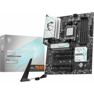 MSI B840 Gaming Plus WiFi Motherboard, ATX - Supports AMD Ryzen 9000/8000 / 7000 Processors, AM5 - DDR5