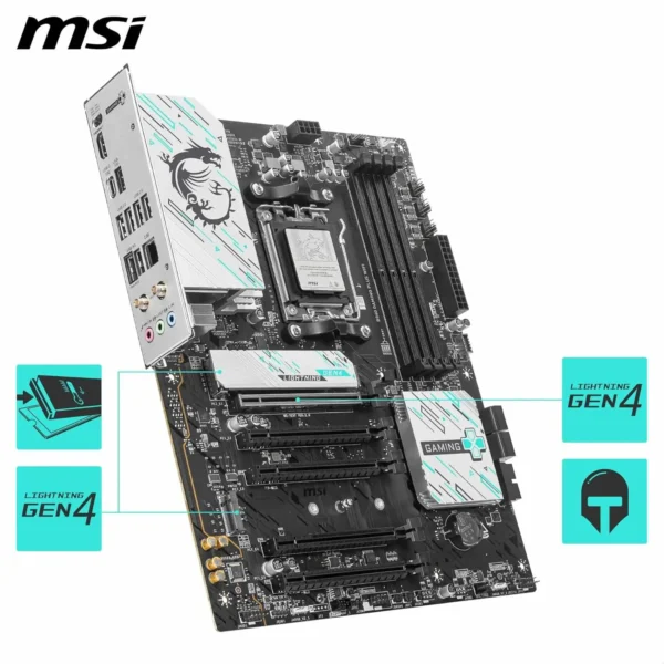 MSI B840 Gaming Plus WiFi Motherboard, ATX - Supports AMD Ryzen 9000/8000 / 7000 Processors, AM5 - DDR5 - Image 5