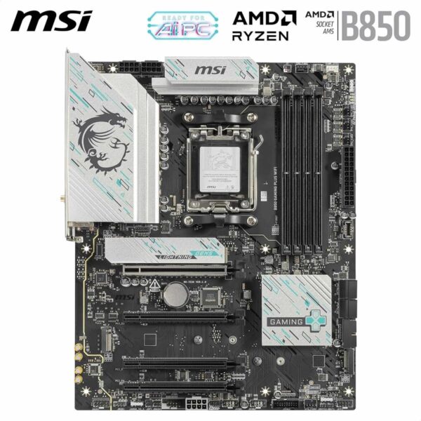 MSI B850 Gaming Plus Wifi Motherboard, ATX - Supports AMD Ryzen 9000/8000/7000 Processors, AM5 - DDR5 - Image 4