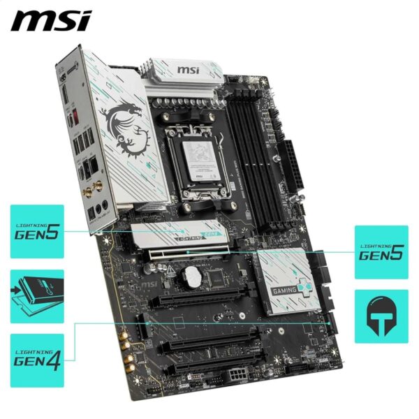 MSI B850 Gaming Plus Wifi Motherboard, ATX - Supports AMD Ryzen 9000/8000/7000 Processors, AM5 - DDR5 - Image 5