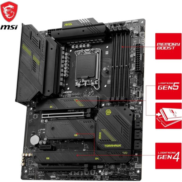 MSI MAG Z790 Tomahawk Max Wifi DDR5 Intel 12/13/14th Gen ATX Motherboard - Image 3