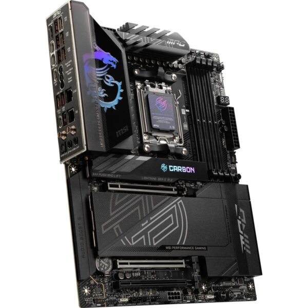 MSI MPG X870E Carbon Wifi DDR5 AMD AM5 ATX Motherboard - Image 6