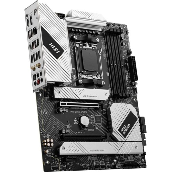 MSI Pro B650-A WiFi ProSeries Motherboard AMD Ryzen 9000/8000/7000 Series Processors, AMD AM5, ATX, DDR5 - Image 4