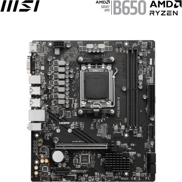 MSI Pro B650M-B DDR5 AMD AM5 microATX Motherboard - Image 3