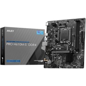 MSI PRO H610M-S DDR4 Motherboard 12/13/14th Gen microATX Motherboard