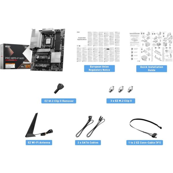 MSI Pro X870-P WiFi ProSeries Motherboard AMD Ryzen 9000/8000/7000 Series Processors, AM5, DDR5 - Image 6