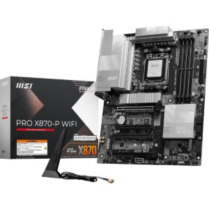 MSI Pro X870-P WiFi ProSeries Motherboard AMD Ryzen 9000/8000/7000 Series Processors, AM5, DDR5