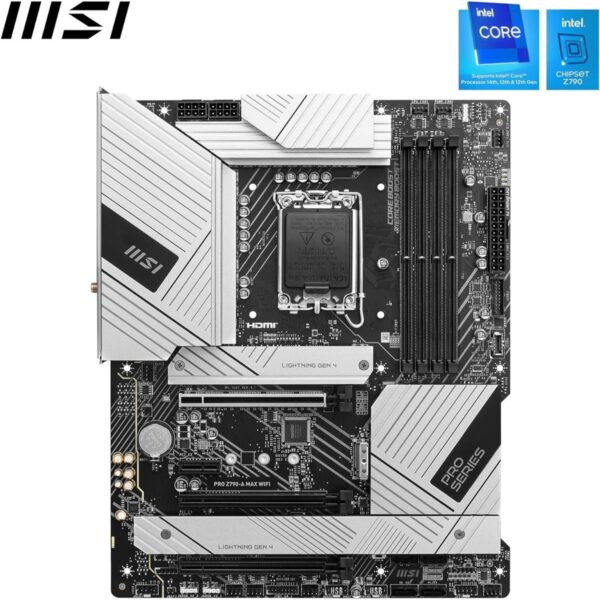 MSI Pro Z790-A Max Wifi DDR5 Intel 12/13/14th Gen ATX Motherboard - Image 3