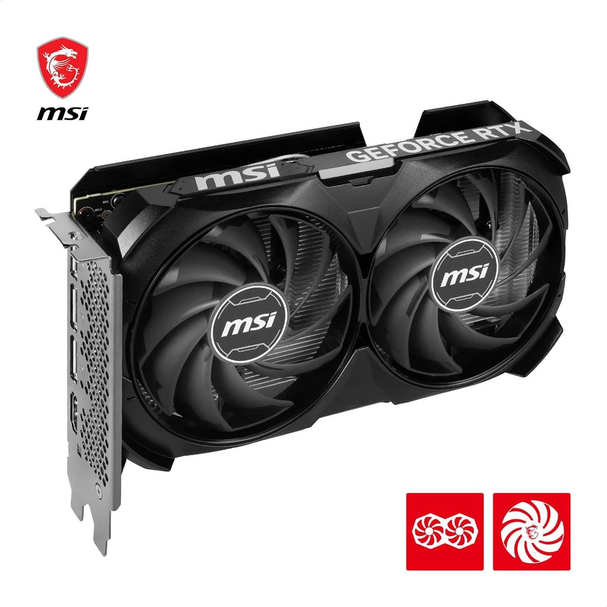 MSI GeForce RTX 4060 Ti Ventus 2X Black 16GB OC Graphics Card - Image 4