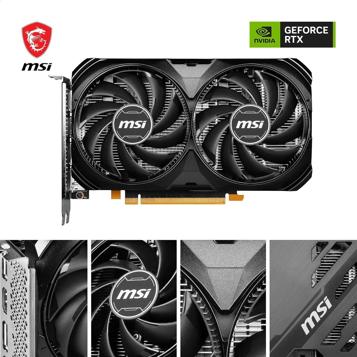 MSI GeForce RTX 4060 Ti Ventus 2X Black 16GB OC Graphics Card - Image 5