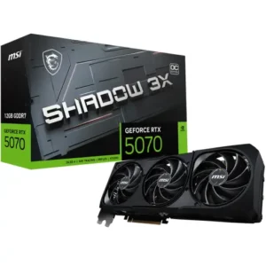 MSI Gaming RTX 5070 12G Shadow 3X OC Graphics Card 12GB GDDR7, 256-bit