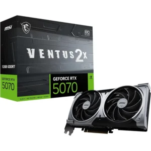 MSI Gaming RTX 5070 12G Ventus 2X OC Graphics Card 12GB GDDR7, 192-bit