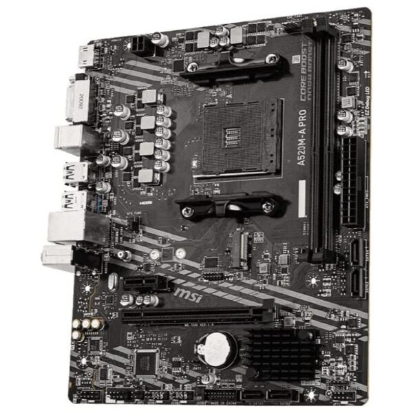 MSI A520M-A PRO AMD AM4 MICROATX MOTHERBOARD - Image 3