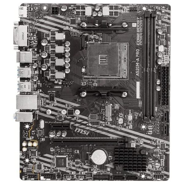 MSI A520M-A PRO AMD AM4 MICROATX MOTHERBOARD - Image 2
