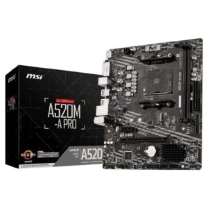MSI A520M-A PRO AMD AM4 MICROATX MOTHERBOARD