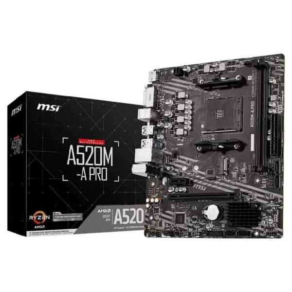 MSI A520M-A PRO AMD AM4 MICROATX MOTHERBOARD